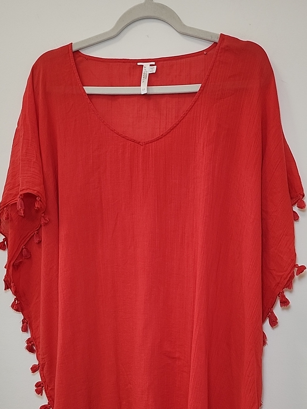 Seafolly Swimwear Women's Orange Amnesia Kaftan Swimsuit Cover-Up Size US OS - Picture 4 of 15